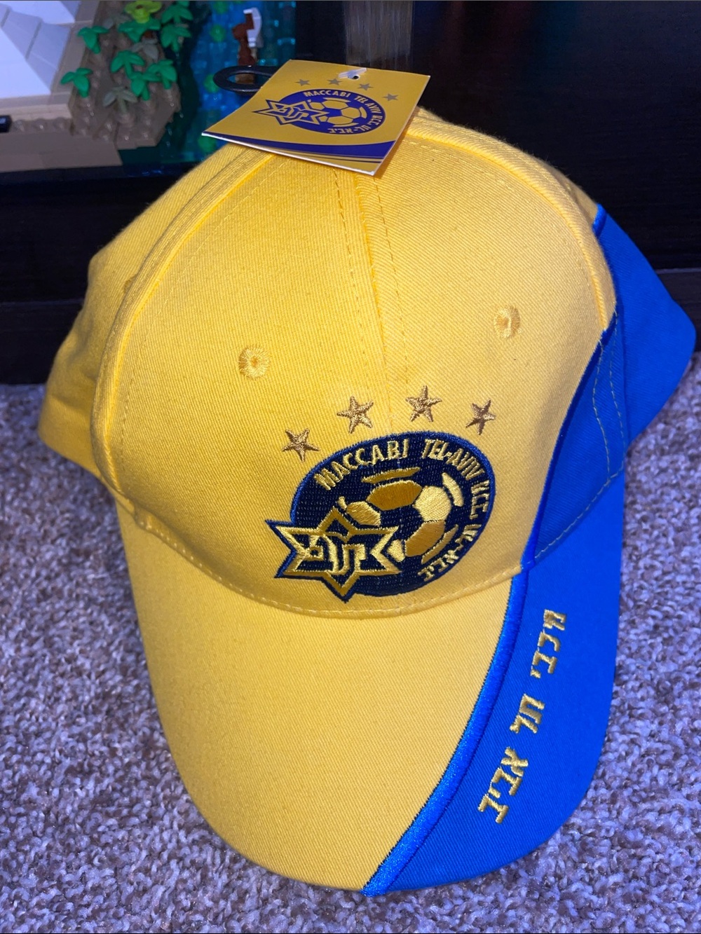 Maccabi Tel Aviv Yellow & Blue Baseball Cap